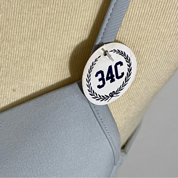 2 PINK Victoria’s Secret T Shirt Demi Bras Size 34C Pink Leopard Print & Gray - Picture 9 of 13